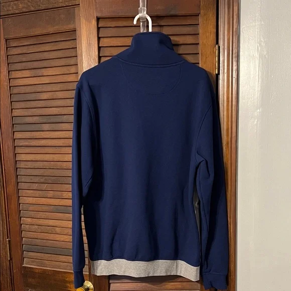 Kimes Ranch Blue and Gray Zip-Up Sweater - Picture 2 of 3